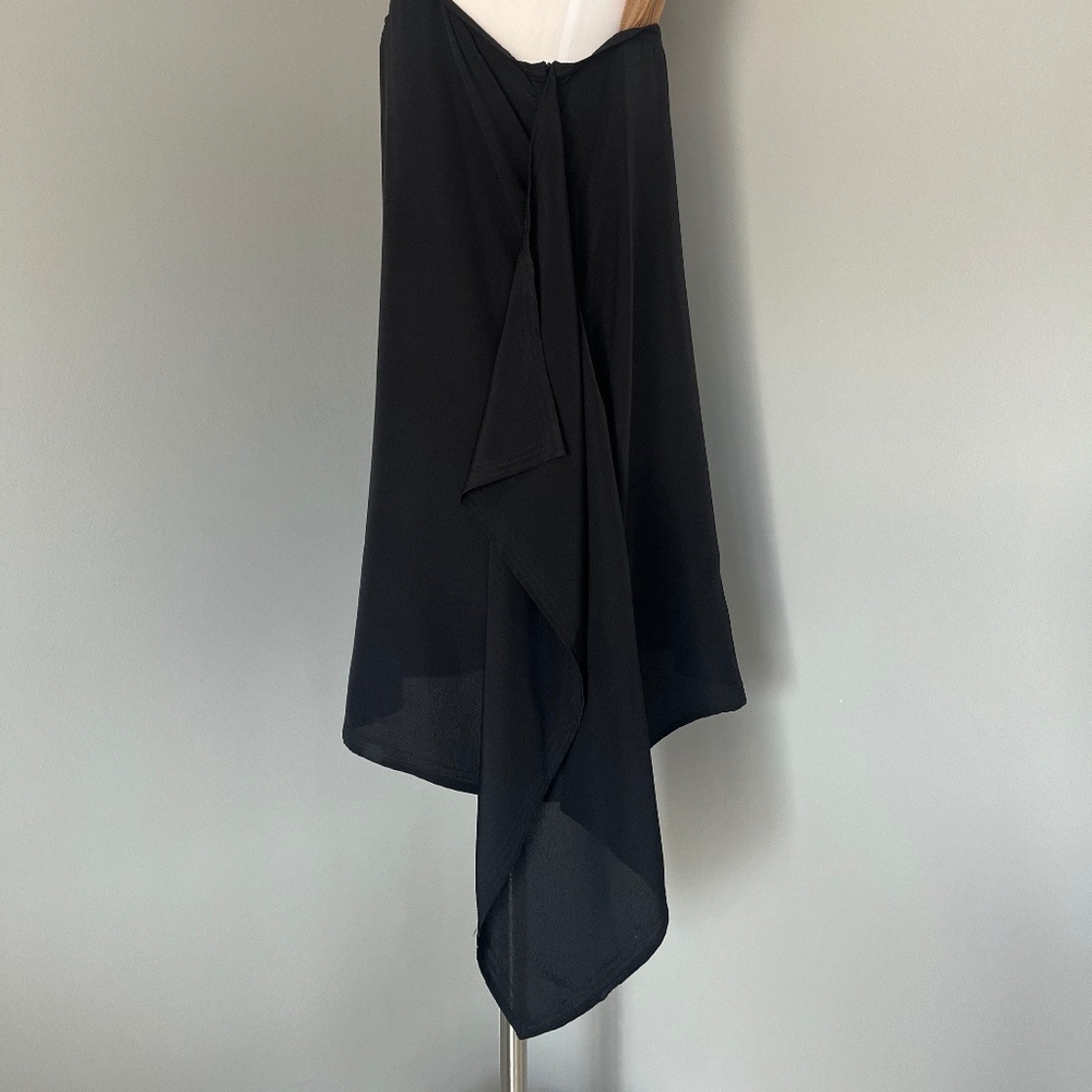 Liu Jo Black Lace detail Cocktail Boxy Flounce  Mini Flowy Dress Large - Picture 15 of 16